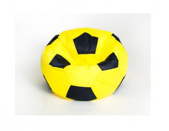 Кресло-мешок Мяч малый желто-черное в Североуральске - severouralsk.mebel-74.com | фото