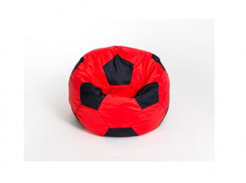 Кресло-мешок Мяч малый красно-черное в Североуральске - severouralsk.mebel-74.com | фото