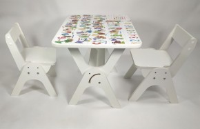 Детский растущий стол-парта и два стула Я САМ "Умка-Дуо" (Алфавит) в Североуральске - severouralsk.mebel-74.com | фото