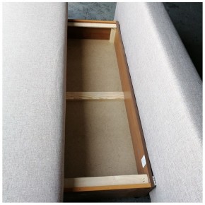 Диван-кровать Комфорт без подлокотников BALTIC AZURE (2 подушки) в Североуральске - severouralsk.mebel-74.com | фото