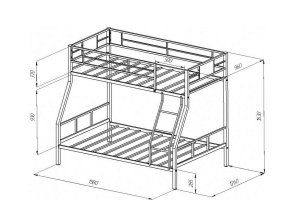 Двухъярусная кровать Гранада 1 в Североуральске - severouralsk.mebel-74.com | фото