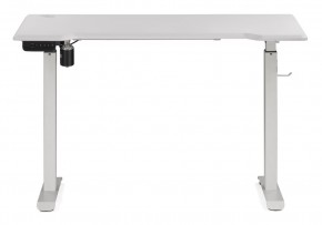 Компьютерный стол Маркос с механизмом подъема 120х75х75 белый / шагрень белая в Североуральске - severouralsk.mebel-74.com | фото