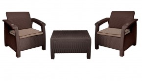 Комплект уличной мебели Yalta Premium Terrace Set (Ялта) шоколадый (+подушки под спину) в Североуральске - severouralsk.mebel-74.com | фото