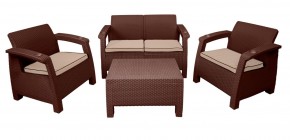 Комплект уличной мебели Yalta Terrace Set (Ялта) шоколадый в Североуральске - severouralsk.mebel-74.com | фото