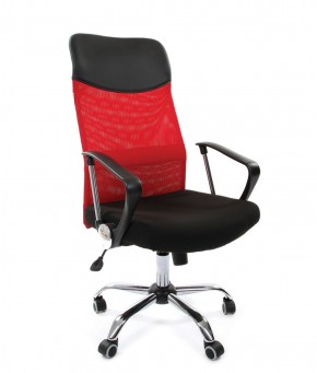 Кресло для руководителя CHAIRMAN 610 N (15-21 черный/сетка красный) в Североуральске - severouralsk.mebel-74.com | фото