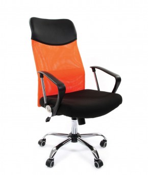 Кресло для руководителя CHAIRMAN 610 N (15-21 черный/сетка оранжевый) в Североуральске - severouralsk.mebel-74.com | фото