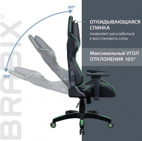 Кресло компьютерное BRABIX "GT Carbon GM-120" (черное/зеленое) 531929 в Североуральске - severouralsk.mebel-74.com | фото