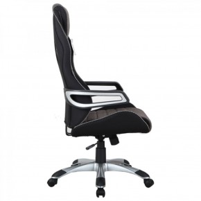 Кресло компьютерное BRABIX Techno GM-002 (ткань) черное/серое, вставки белые (531815) в Североуральске - severouralsk.mebel-74.com | фото