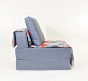 Кресло-кровать бескаркасное Харви (серый-геометрия слейт) в Североуральске - severouralsk.mebel-74.com | фото