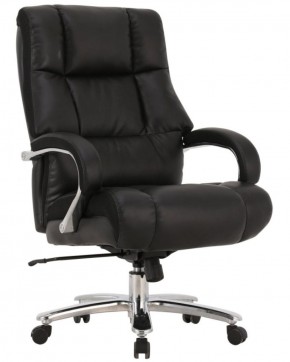 Кресло офисное BRABIX PREMIUM "Bomer HD-007" (рециклированная кожа, хром, черное) 531939 в Североуральске - severouralsk.mebel-74.com | фото