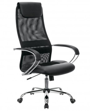 Кресло офисное BRABIX PREMIUM "Stalker EX-608 CH" (хром, ткань-сетка/кожзам, черное) 532091 в Североуральске - severouralsk.mebel-74.com | фото