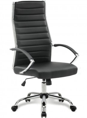 Кресло офисное BRABIX "Style EX-528", экокожа, хром, черное, 531947 в Североуральске - severouralsk.mebel-74.com | фото
