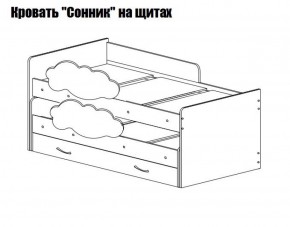 Кровать выкатная Соник (800*1900) в Североуральске - severouralsk.mebel-74.com | фото