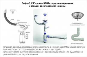 Мойка кухонная ULGRAN U-101 (500) в Североуральске - severouralsk.mebel-74.com | фото