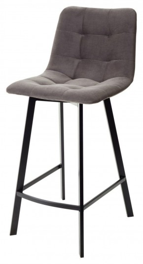 Полубарный стул CHILLI-QB SQUARE графит #14, велюр / черный каркас (H=66cm) М-City в Североуральске - severouralsk.mebel-74.com | фото