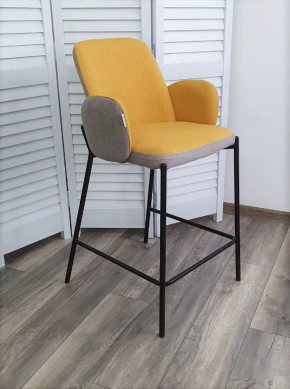 Полубарный стул NYX (H=65cm) VF106 желтый / VF120 серый М-City в Североуральске - severouralsk.mebel-74.com | фото