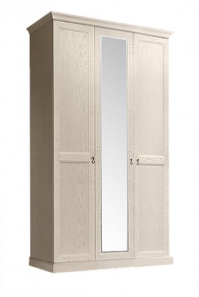 Шкаф 3-х дверный (с зеркалом) для платья и белья Венеция дуб седан (ВНШ1/3) в Североуральске - severouralsk.mebel-74.com | фото