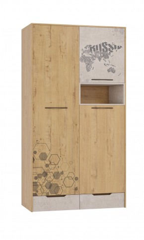 Шкаф для одежды 3 двери и 2 ящика Шк134.0 ДС Стэнфорд в Североуральске - severouralsk.mebel-74.com | фото