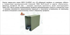 Шкаф-купе 1700 серии NEW CLASSIC K3+K3+B2+PL1 (2 ящика+1 штанга) профиль «Капучино» в Североуральске - severouralsk.mebel-74.com | фото