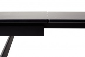 Стол RIETI 200 NERO KL-116 Черный мрамор матовый, итальянская керамика/ черный каркас, ®DISAUR в Североуральске - severouralsk.mebel-74.com | фото