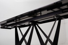 Стол RIETI 200 NERO KL-116 Черный мрамор матовый, итальянская керамика/ черный каркас, ®DISAUR в Североуральске - severouralsk.mebel-74.com | фото