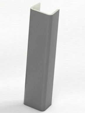 Торцевая заглушка  для цоколя h100 мм (Алюминий, Белый, Черный, Сонома) в Североуральске - severouralsk.mebel-74.com | фото