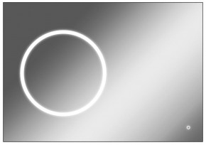 Зеркало Eclipse 100 black с подсветкой Sansa (SE1032Z) в Североуральске - severouralsk.mebel-74.com | фото