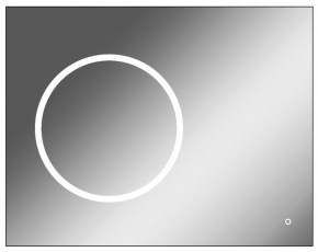 Зеркало Eclipse 90 black с подсветкой Sansa (SE1031Z) в Североуральске - severouralsk.mebel-74.com | фото